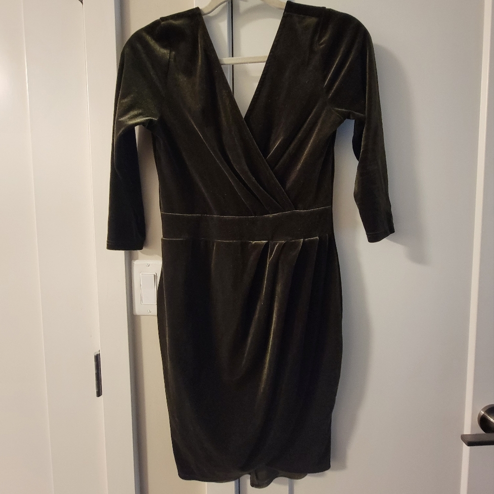 Velvet mini dress